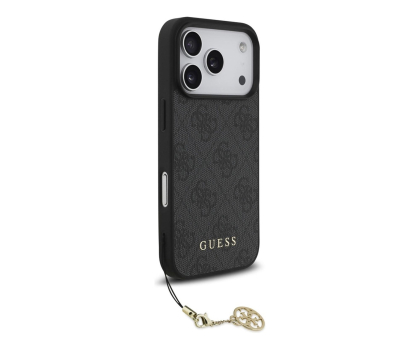 Etui do telefonów Guess 4G Charms Collection MagSafe do iPhone 17 Pro czarny